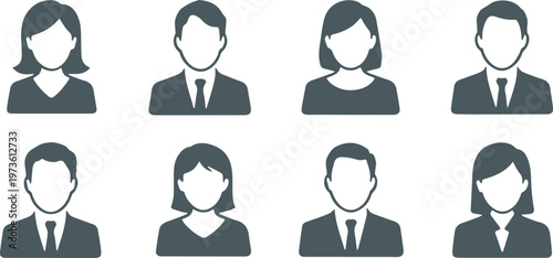 Medical staff profile icons for team pages