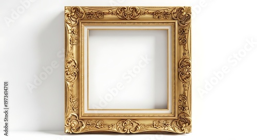 Elegant golden frame for paintings mirrors or photos classic design