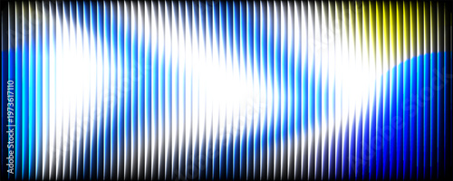 deep blue ribbed glass texture with wave lighting and soft vertical gradients on dark background, abstract futuristic design ideal for digital interfaces, branding, and tech visuals