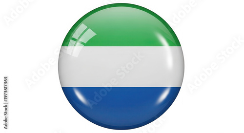 Sierra leone flag glossy button isolated on transparent background Free Download Sierra leone flag glossy button isolated on transparent background - GFXLoad