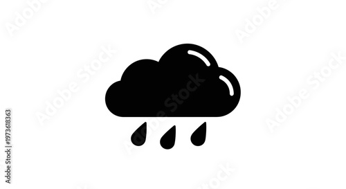 Black Cloud with Rain Drops.