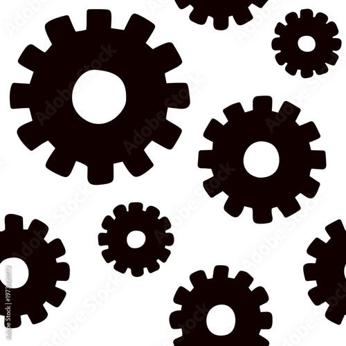 Gear Seamless Pattern, Background