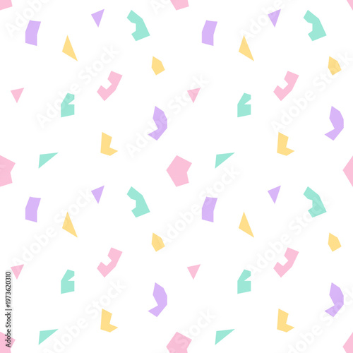 Colorful Abstract Geometric Seamless Pattern, Background