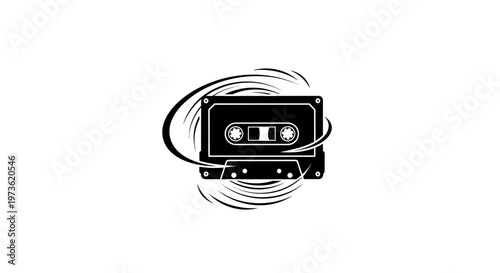 Cassette Tape Music Audio Device.