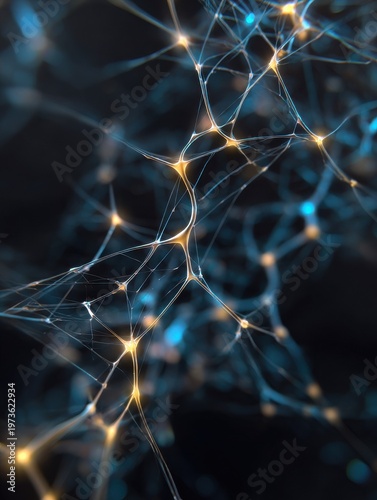 neural network training visualization with a blured technology background