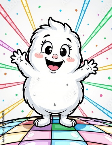 Minimalist black and white outline illustration