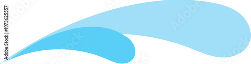 Minimal Blue Wave Splash Accent