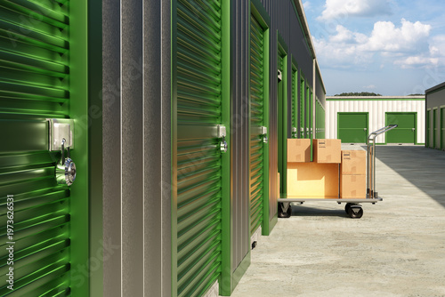 Self storage facility, movi...