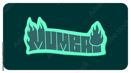 Mumbai India Written in Bold Graffiti Tag Sticker Style with Urban Block Lettering for Streetwear and Travel Souvenir Design