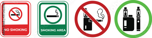 Smoking and vaping signs