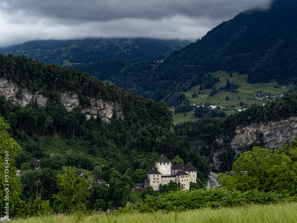Fototapeta premium Schattenburg castle located in Feldkirch, Austria