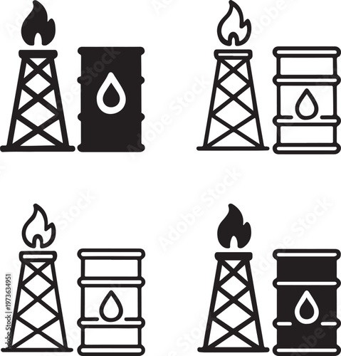 Isolated Oil Gas Corporate Business Banner, Oil Gas Corporate Business Banner icon, Oil Gas Corporate Business Banner vector, energy company branding, corporate design, industrial marketing