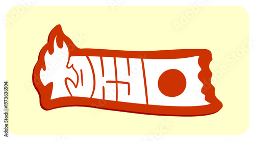 Tokyo Japan Written in Bold Graffiti Tag Sticker Style with Vibrant White and Red Block Lettering for Urban Streetwear and Souvenir Design