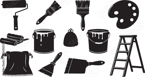 Painting tools and equipment for home renovation projects