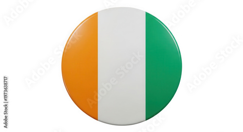 Ivory coast flag circle button isolated on transparent background Free Download Ivory coast flag circle button isolated on transparent background - GFXLoad