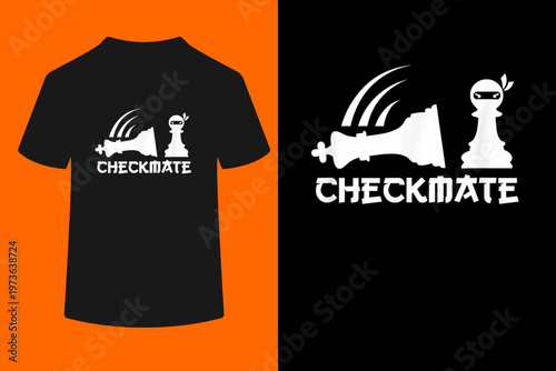Chess Ninja Shirt Master Checkmate Funny Graphic tShirt gift T-Shirt

