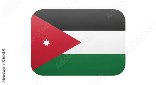 Free Download Jordan flag icon isolated on transparent background - GFXLoad