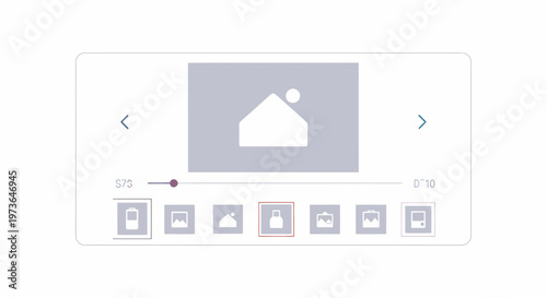 Minimalist Mobile App Interface With Image Carousel Design
