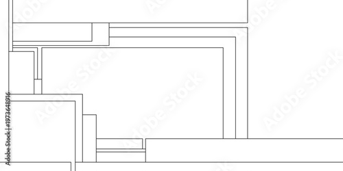 Geometric abstract striped modern Seamless pattern of black and white squares on a white background, Architectural civil engineering building design with geometric patterns.