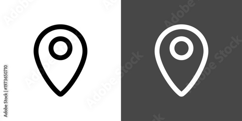 シンプルなマップピンのアイコン