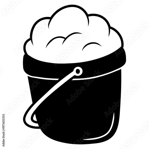 sand bucket icon illustration