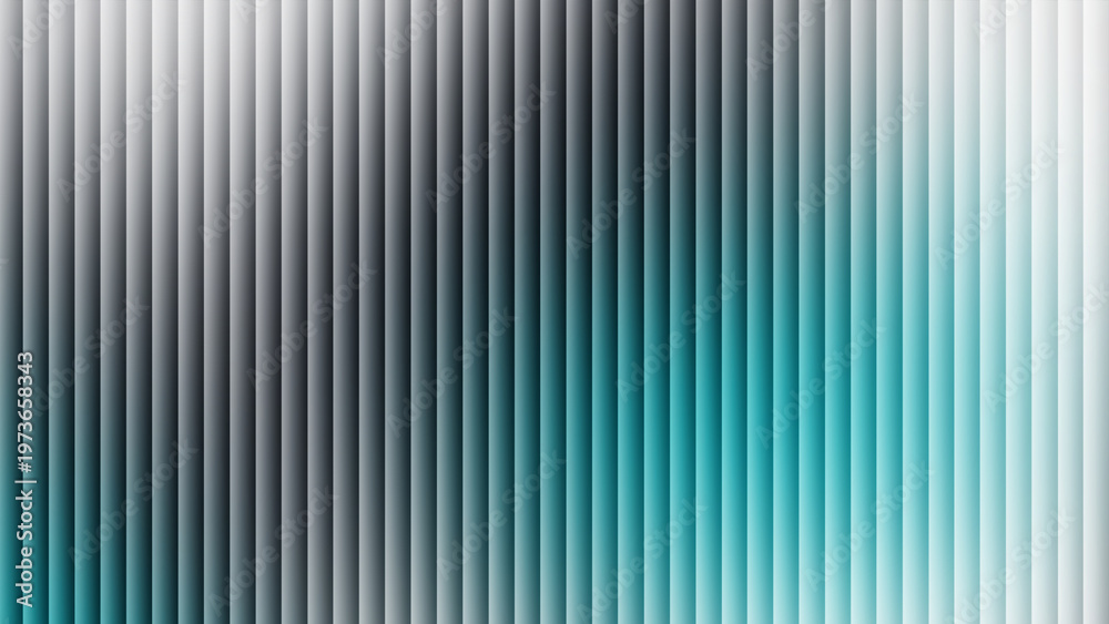 Fototapeta premium Abstract Geometric Background with Teal and Grey Vertical Lines Gradient for Corporate and Technology Presentations