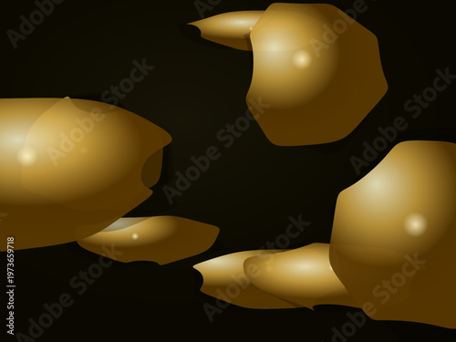 Reflective Metal Blob Luxury Premium Chrome Design Backdrop