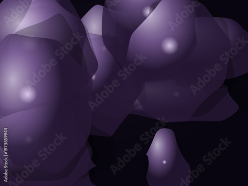 Molten Silver Liquid Chrome Organic Shapes Abstract Wallpaper