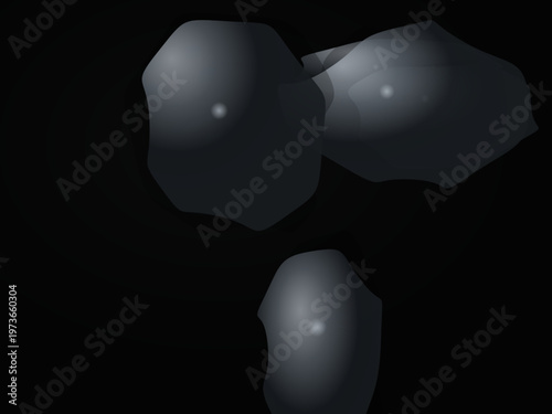 Liquid Metal Chrome Reflective Luxury Modern Vector Design