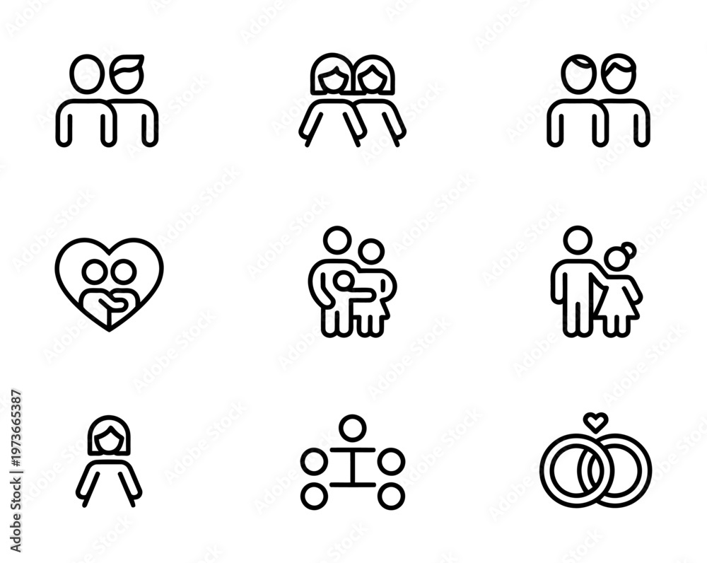 Fototapeta premium Vector graphic illustrates various icons related to e-commerce and customer service