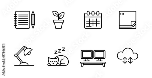 Vector featuring icons of a book, high heels, shopping basket, video game controller, and shopping bags