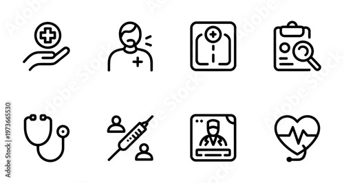 Vector of various finance and shopping icons with a money bag and piggy bank