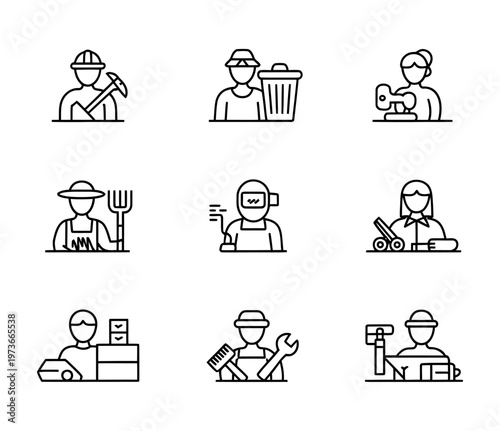 Collection of vector icons representing various financial transactions and savings methods in a grid layout