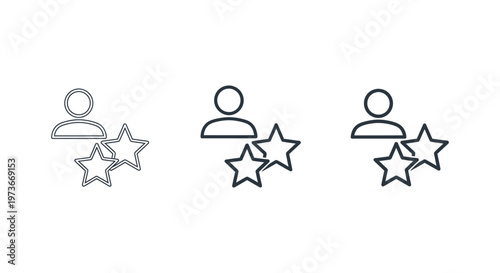 user rating icon representing customer review feedback system for employee performance and quality assessment perfect for digital interface and business concepts