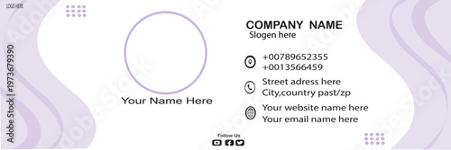 Morden ptofessionalemail signature design