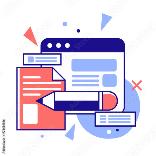  Programming Flat Illustration