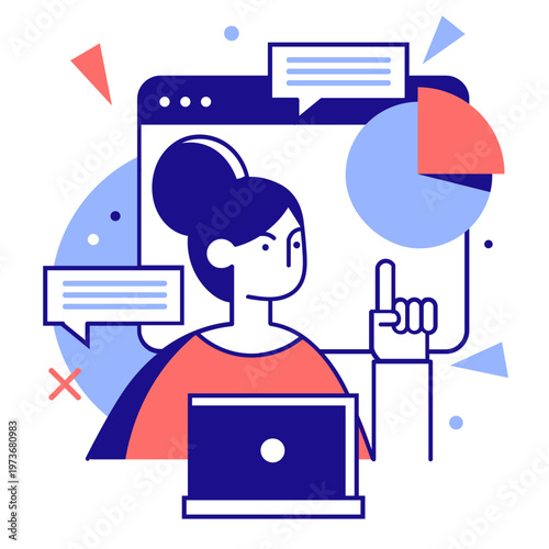  Programming Flat Illustration