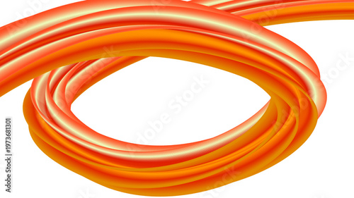 Vibrant orange and yellow fluid wave abstract background with smooth gradients