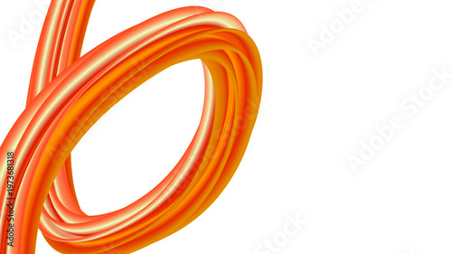 Vibrant orange and yellow fluid wave abstract background with smooth gradients
