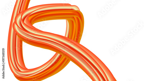 Vibrant orange and yellow fluid wave abstract background with smooth gradients