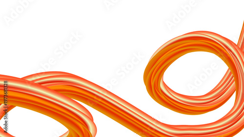 Vibrant orange and yellow fluid wave abstract background with smooth gradients