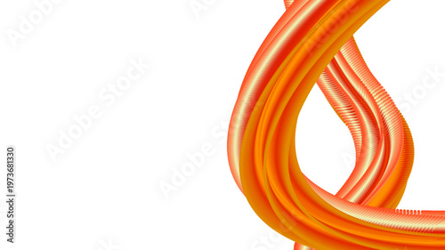 Vibrant orange and yellow fluid wave abstract background with smooth gradients