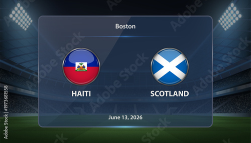 Haiti vs Scotland Soccer Match Scoreboard