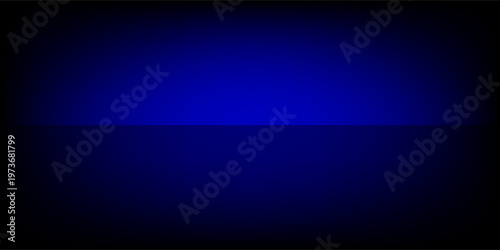 Abstract gradient podium background. blue empty 3d studio backdrop. Clean scene for product presentation mockup template. Vector illustration.