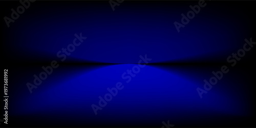 Abstract gradient podium background. blue empty 3d studio backdrop. Clean scene for product presentation mockup template. Vector illustration.