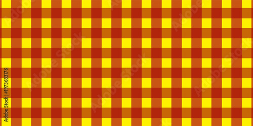 Halloween plaid tablecloth with red checkered pattern background. Isolated flat vector illustration.eps.10