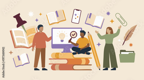 Collaborative learning, creativity, and knowledge with diverse tools