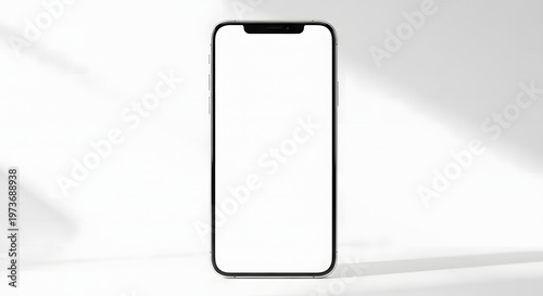 phone 3d rendered illustration of a transparent glass