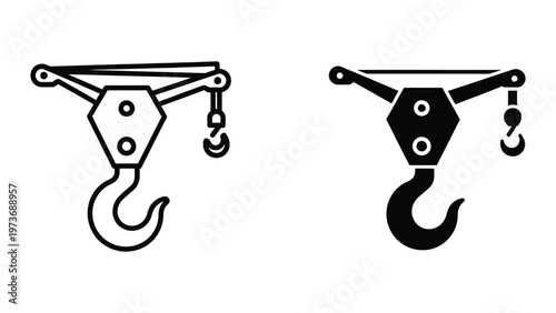 Comparison of two types of hook blocks used in lifting applications