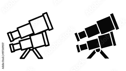 Comparison of a traditional telescope and a modern reflector telescope design